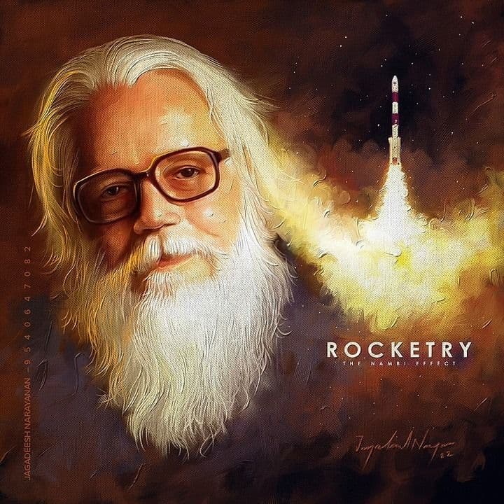 Portrait of ISRO scientist Nambi Narayanan